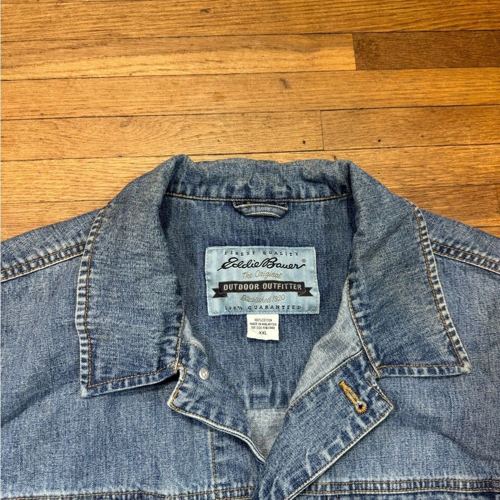 Eddie Bauer Blue Denim Jacket - Picture 3 of 5